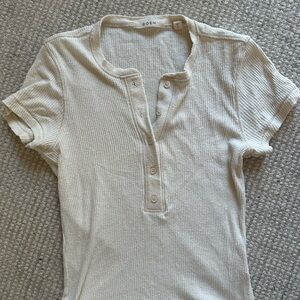 Doen Silk Henley Shirt